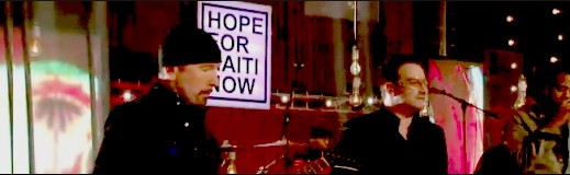 "Hope For Haiti Now": Bono i The Edge